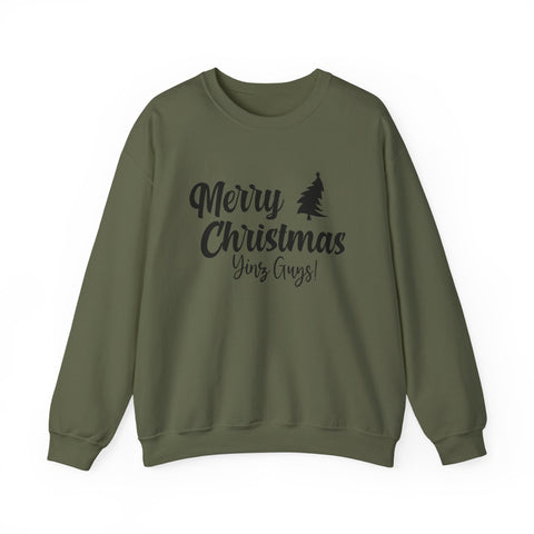 Merry Christmas Yinz! - Heavy Blend™ Crewneck Sweatshirt Sweatshirt - YinzerShop