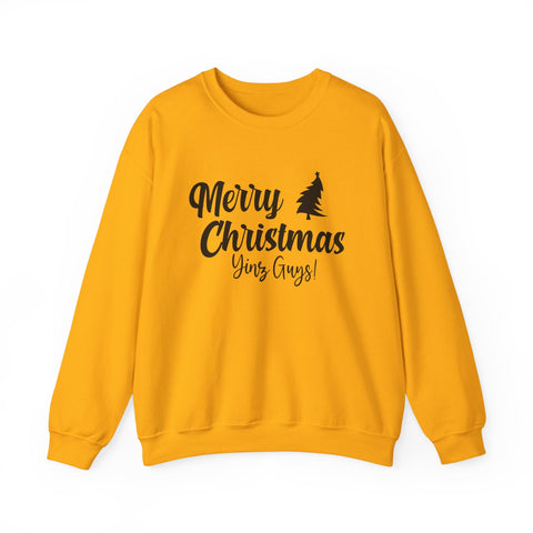 Merry Christmas Yinz! - Heavy Blend™ Crewneck Sweatshirt Sweatshirt - YinzerShop