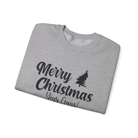 Merry Christmas Yinz! - Heavy Blend™ Crewneck Sweatshirt Sweatshirt - YinzerShop