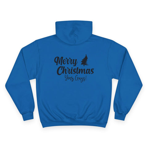 Merry Christmas Yinz - Print on back - Champion Hoodie Hoodie - YinzerShop