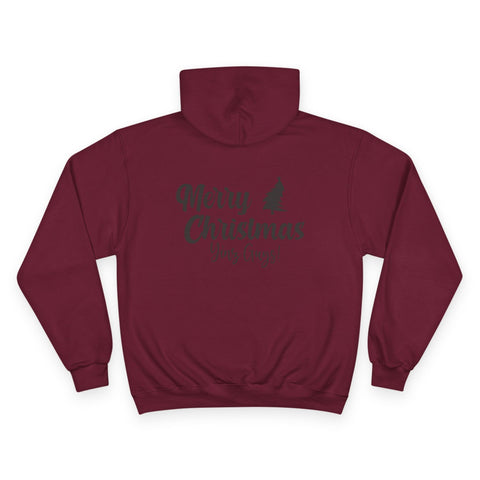 Merry Christmas Yinz - Print on back - Champion Hoodie Hoodie - YinzerShop