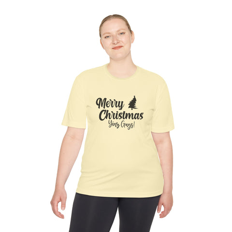 Merry Christmas Yinz - Sport-Tek Unisex Moisture Wicking Tee T-Shirt - YinzerShop