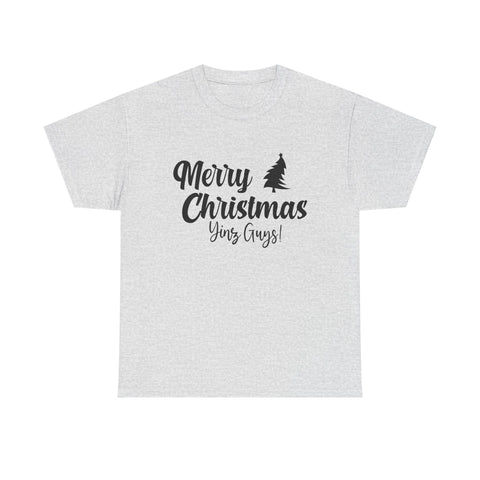 Merry Christmas Yinz! - Unisex Heavy Cotton Tee T-Shirt - YinzerShop