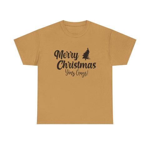 Merry Christmas Yinz! - Unisex Heavy Cotton Tee T-Shirt - YinzerShop