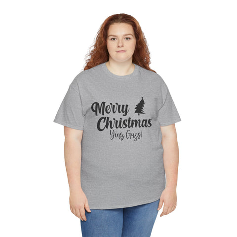 Merry Christmas Yinz! - Unisex Heavy Cotton Tee T-Shirt - YinzerShop