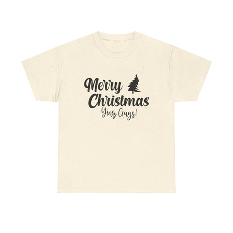 Merry Christmas Yinz! - Unisex Heavy Cotton Tee T-Shirt - YinzerShop