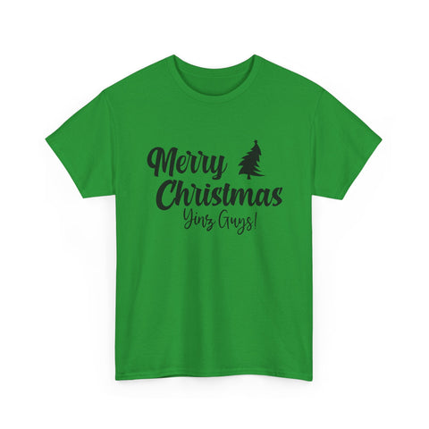Merry Christmas Yinz! - Unisex Heavy Cotton Tee T-Shirt - YinzerShop