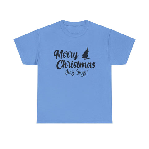 Merry Christmas Yinz! - Unisex Heavy Cotton Tee T-Shirt - YinzerShop