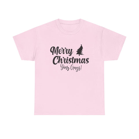 Merry Christmas Yinz! - Unisex Heavy Cotton Tee T-Shirt - YinzerShop