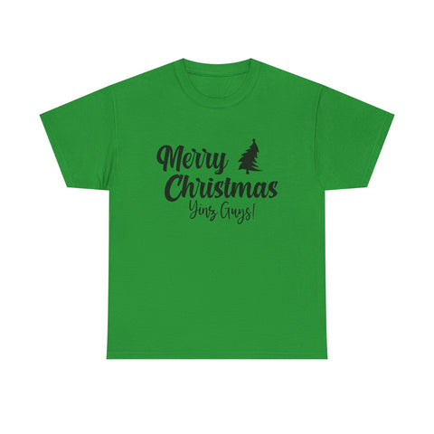 Merry Christmas Yinz! - Unisex Heavy Cotton Tee T-Shirt - YinzerShop