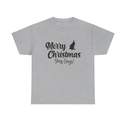 Merry Christmas Yinz! - Unisex Heavy Cotton Tee T-Shirt - YinzerShop