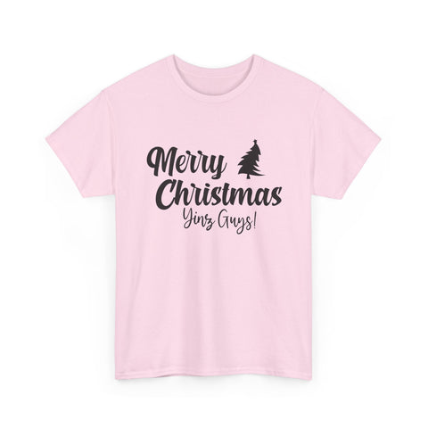 Merry Christmas Yinz! - Unisex Heavy Cotton Tee T-Shirt - YinzerShop