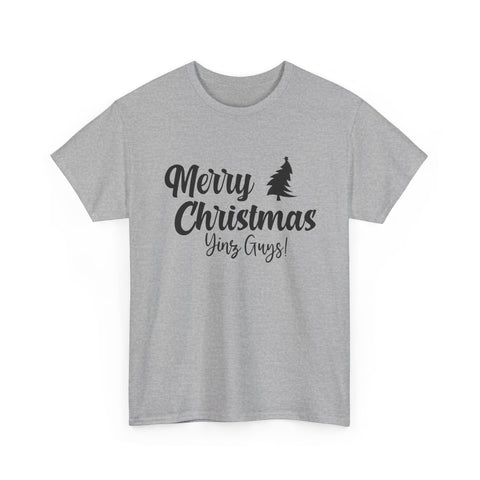 Merry Christmas Yinz! - Unisex Heavy Cotton Tee T-Shirt - YinzerShop