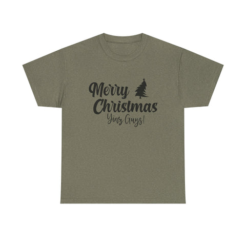 Merry Christmas Yinz! - Unisex Heavy Cotton Tee T-Shirt - YinzerShop