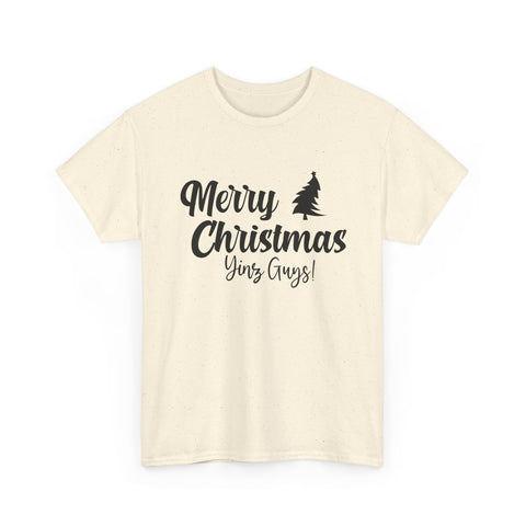 Merry Christmas Yinz! - Unisex Heavy Cotton Tee T-Shirt - YinzerShop