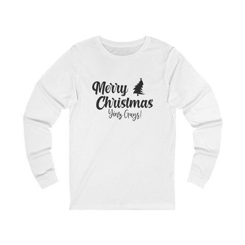 Merry Christmas Yinz - Unisex Long Sleeve Tee Long Sleeve Shirt - YinzerShop