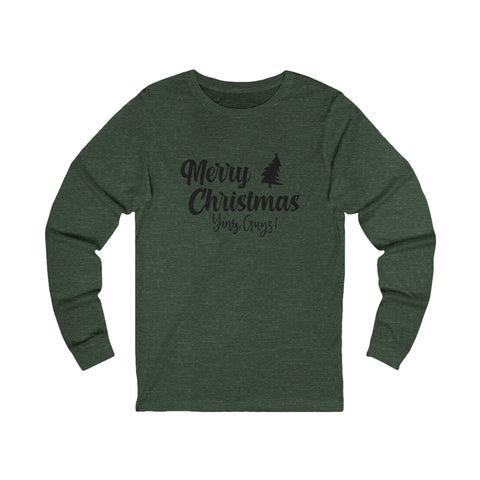Merry Christmas Yinz - Unisex Long Sleeve Tee Long Sleeve Shirt - YinzerShop