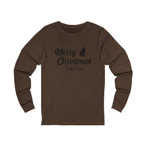 Merry Christmas Yinz - Unisex Long Sleeve Tee Long Sleeve Shirt - YinzerShop