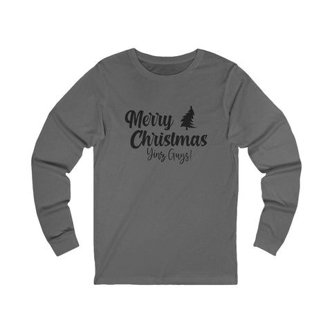 Merry Christmas Yinz - Unisex Long Sleeve Tee Long Sleeve Shirt - YinzerShop