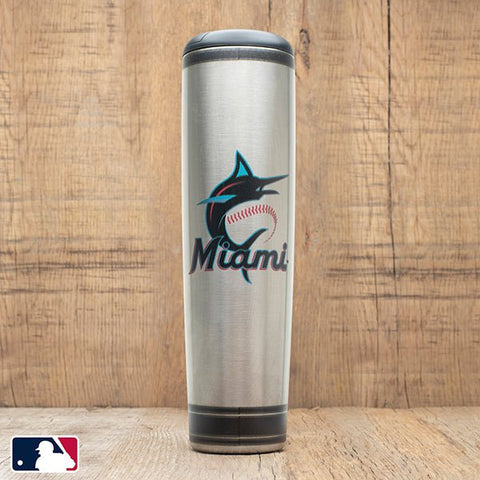 Metal Dugout Mug | MLB Team Logo Baseball Bat Mug - Stainless Steel Travel Tumbler Dugout Mug - YinzerShop