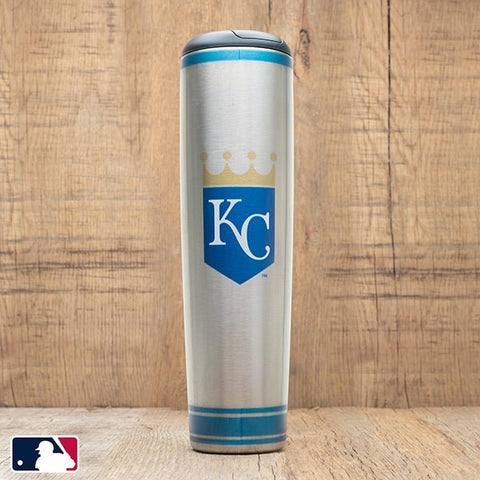 Metal Dugout Mug | MLB Team Logo Baseball Bat Mug - Stainless Steel Travel Tumbler Dugout Mug - YinzerShop