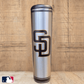 Metal Dugout Mug | MLB Team Logo Baseball Bat Mug - Stainless Steel Travel Tumbler Dugout Mug - YinzerShop