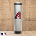 Metal Dugout Mug | MLB Team Logo Baseball Bat Mug - Stainless Steel Travel Tumbler Dugout Mug - YinzerShop