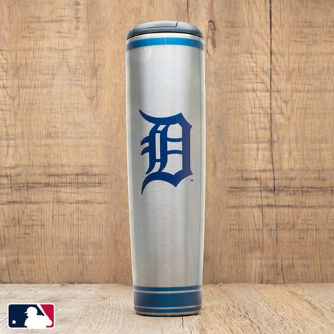 Metal Dugout Mug | MLB Team Logo Baseball Bat Mug - Stainless Steel Travel Tumbler Dugout Mug - YinzerShop