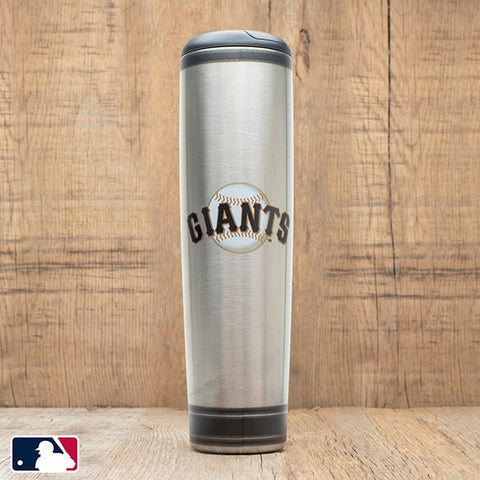 Metal Dugout Mug | MLB Team Logo Baseball Bat Mug - Stainless Steel Travel Tumbler Dugout Mug - YinzerShop