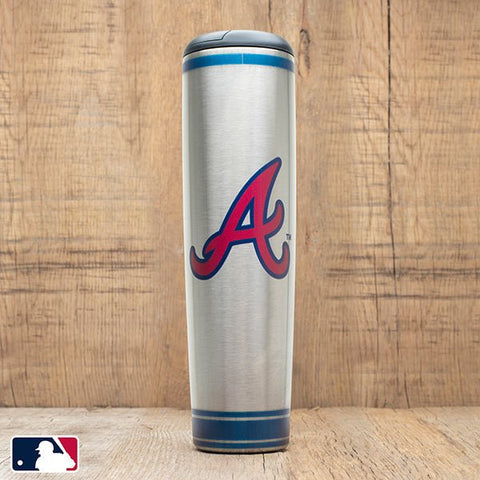 Metal Dugout Mug | MLB Team Logo Baseball Bat Mug - Stainless Steel Travel Tumbler Dugout Mug - YinzerShop