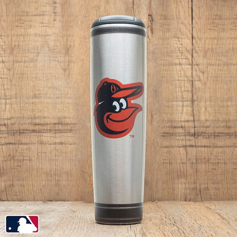 Metal Dugout Mug | MLB Team Logo Baseball Bat Mug - Stainless Steel Travel Tumbler Dugout Mug - YinzerShop