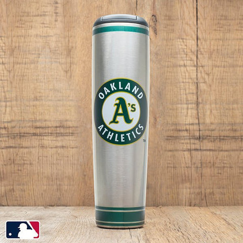 Metal Dugout Mug | MLB Team Logo Baseball Bat Mug - Stainless Steel Travel Tumbler Dugout Mug - YinzerShop