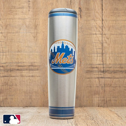 Metal Dugout Mug | MLB Team Logo Baseball Bat Mug - Stainless Steel Travel Tumbler Dugout Mug - YinzerShop
