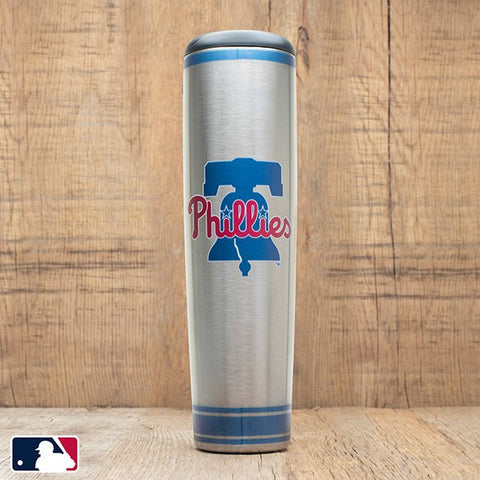 Metal Dugout Mug | MLB Team Logo Baseball Bat Mug - Stainless Steel Travel Tumbler Dugout Mug - YinzerShop