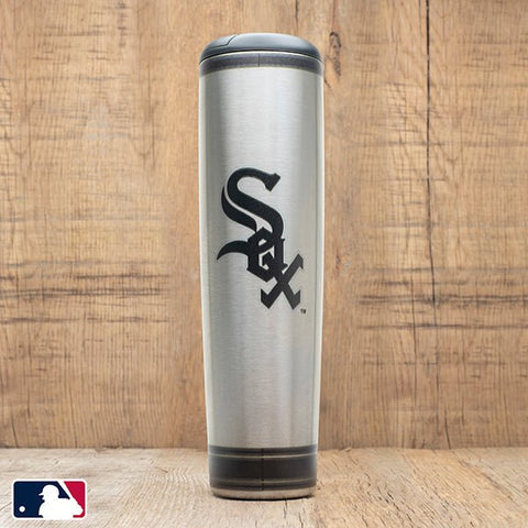 Metal Dugout Mug | MLB Team Logo Baseball Bat Mug - Stainless Steel Travel Tumbler Dugout Mug - YinzerShop