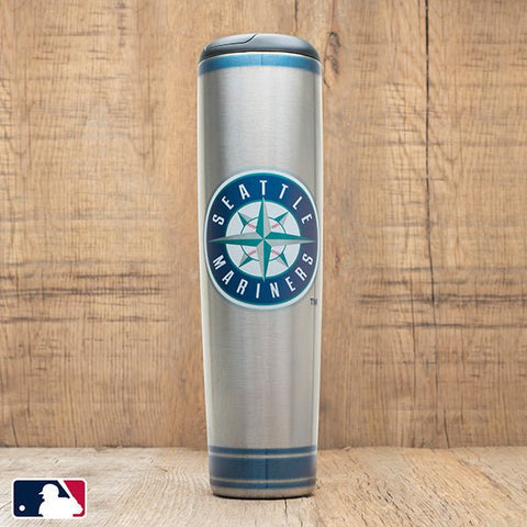 Metal Dugout Mug | MLB Team Logo Baseball Bat Mug - Stainless Steel Travel Tumbler Dugout Mug - YinzerShop