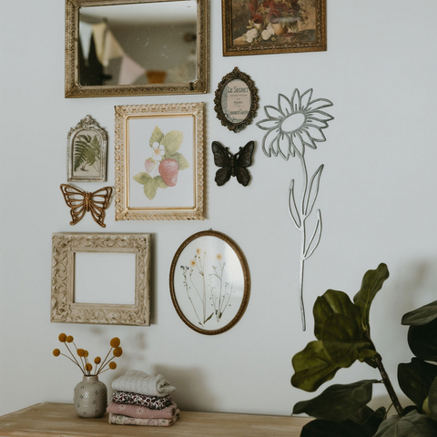 Sunflower Wall Decor - Bright Floral Wall Art | Metal Flower Decor Panel