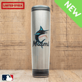 Miami Marlins Metal Dugout Mug | Stainless Steel Baseball Bat Mug MLB Teams - Metal Dugout Mug Dugout Mugs®   