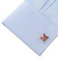 Miami University Cufflinks – NCAA Licensed Gunmetal Enamel Logo Accessories Cufflinks - YinzerShop