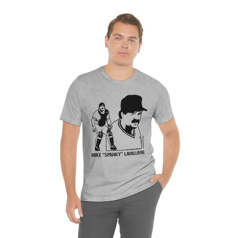 Mike Lavalliere Legend T-Shirt Short Sleeve Tee T-Shirt Printify   