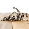 Mini Nativity Set by Wendell August Forge – Pewter Figurines in Wood Box Packaging Nativity Set - YinzerShop