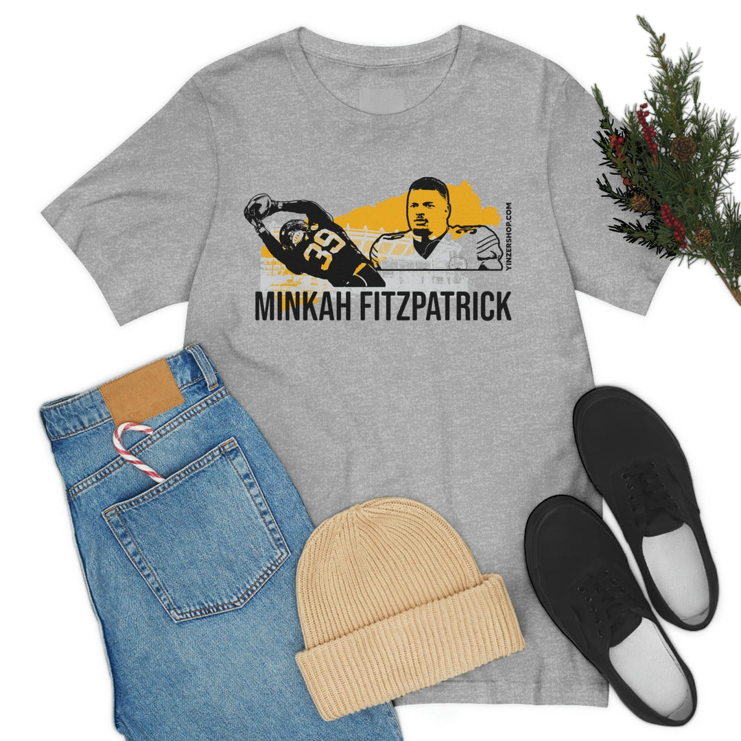 Minkah Fitzpatrick Pittsburgh Headliner Series T-Shirt Short Sleeve Tee T-Shirt Printify   