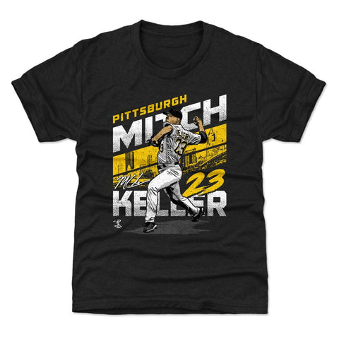 Mitch Keller T-Shirt – Kids Crewneck Baseball Tee | Short Sleeve Regular Fit Kids T-Shirt - YinzerShop