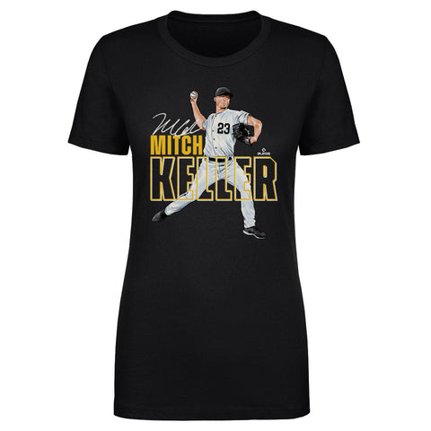 Mitch Keller T-Shirt - Slim Fit Cotton Crewneck Pittsburgh Baseball Shirt Women's T-Shirt - YinzerShop