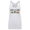 Mitch Keller Tank Top – Slim Fit Tri Color Polyester Cotton Blend Shirt Women's Tank Top - YinzerShop