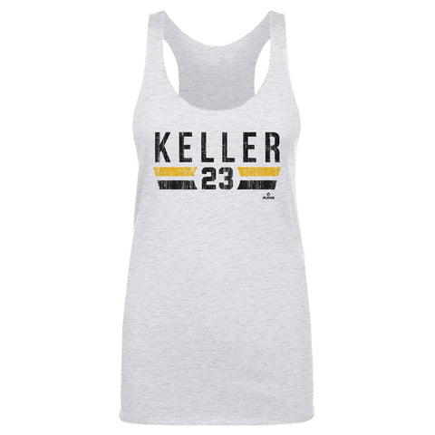 Mitch Keller Tank Top – Slim Fit Tri Color Polyester Cotton Blend Shirt Women's Tank Top - YinzerShop