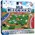 MLB Checkers Game - Licensed League Board Game With Helmet King Pieces Classic Games - YinzerShop