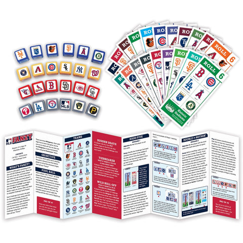 MLB Fanzy Dice Game - Fast-Paced Family Dice Game with Cards & Bonus Mini Games Dice Games - YinzerShop