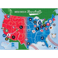 MLB Jigsaw Puzzle - 500 Piece USA Map Puzzle Featuring All Teams | MasterPieces 500 Piece - YinzerShop