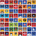 MLB Matching Game - Baseball Card Game Featuring MLB Team Mascots & Memory Pairs Card Games - YinzerShop
